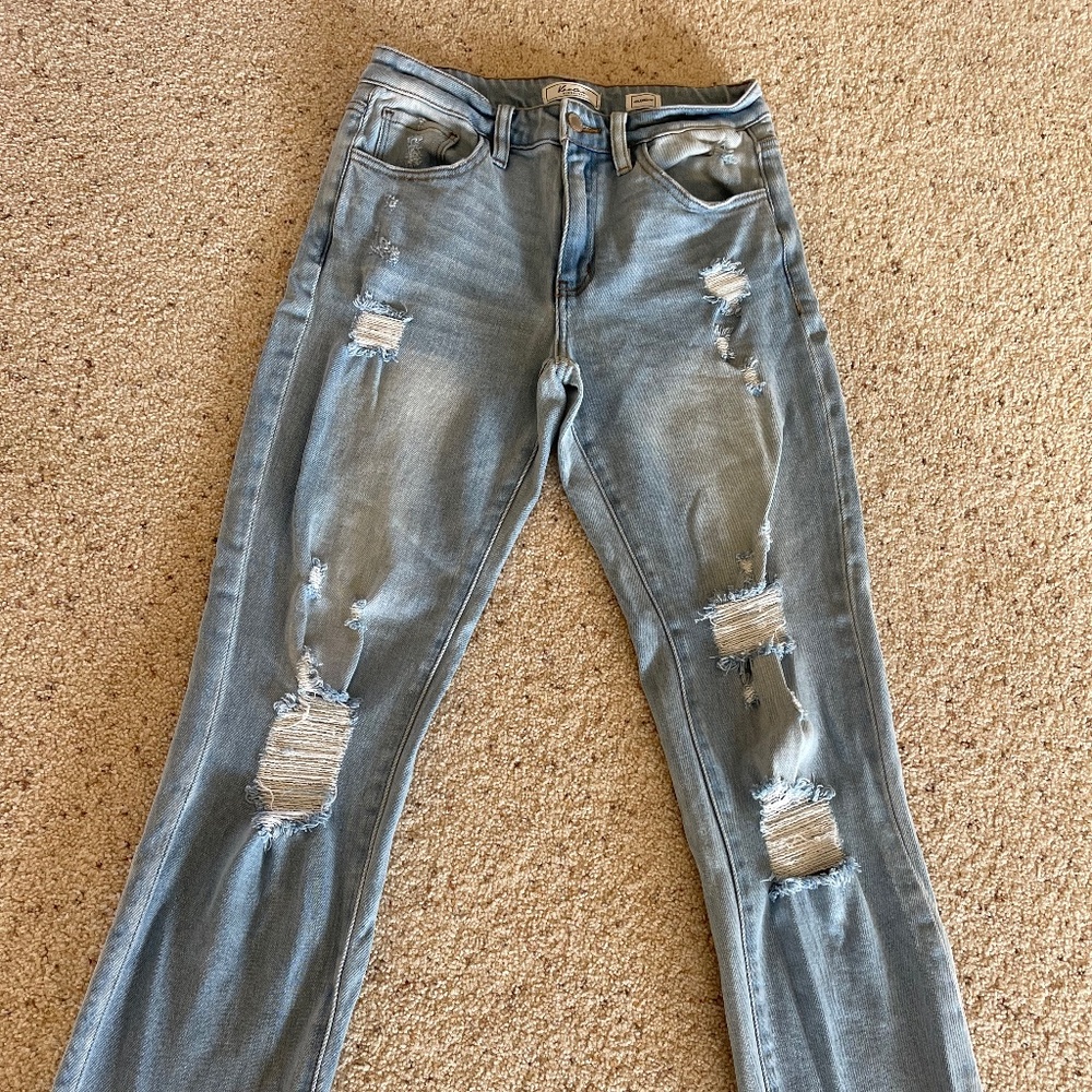 KanCan relaxed fit distressed jeans